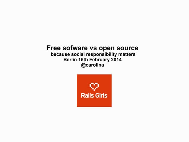 RailsGirls Berlin - Because social ...