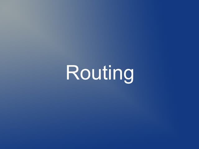 Rails training presentation   routing