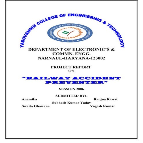 Railway gate cct project report-Diploma Project