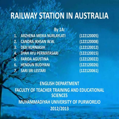 Railway in Australia 