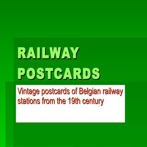 Railway postcards