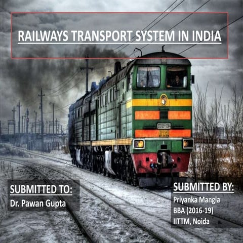 Railways Transport System in India