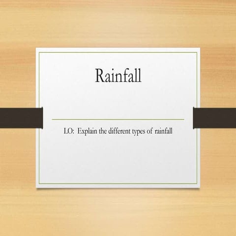 Rainfall