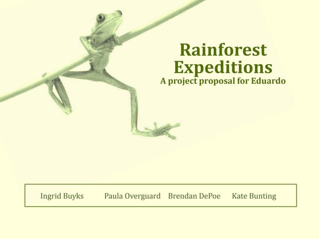 Rainforest Expeditions Powerpoint