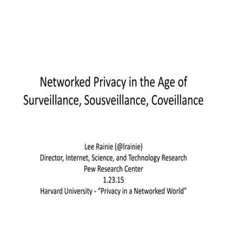 Networked Privacy in the Age of Sur...