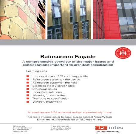 Rainscreen cladding systems cpd seminar | PDF