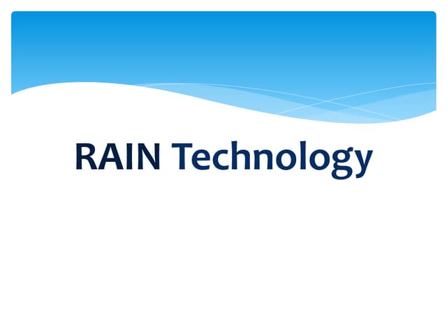 Rain Technology