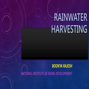 Rain Water Harvesting through Tanka in Western Rajasthan | PDF
