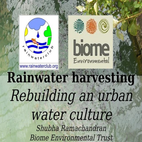 BIOME: Rainwater Harvesting 2016