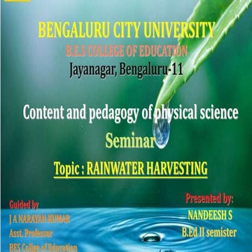 Rainwater harvesting  Introduction, meaning, techniques, components , advanta...