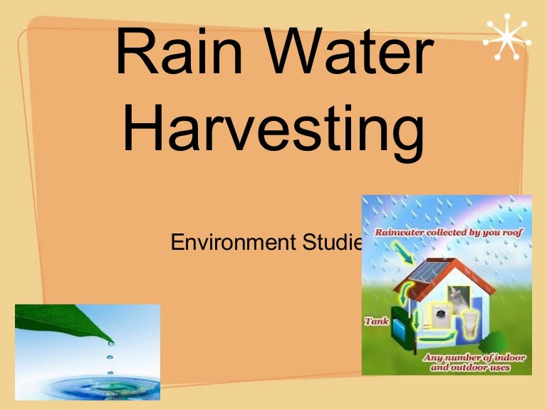 Rain water harvesting powerpoint
