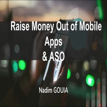 Raise money out of mobile apps