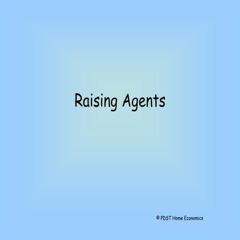 Raising agents