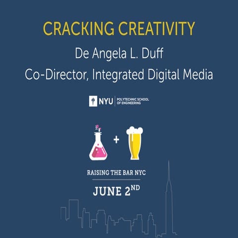 Raising The Bar NYC 6/2/2015: Cracking Creativity