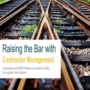 Raising The Bar With Contractor Management