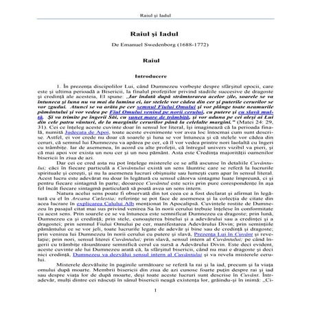 Raiul şi Iadul - Emanuel Swedenborg | PDF