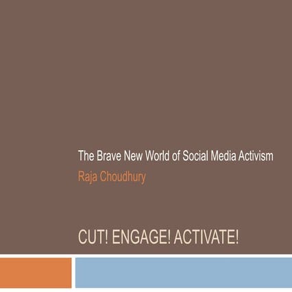 The Brave New World of  Social Media Activism