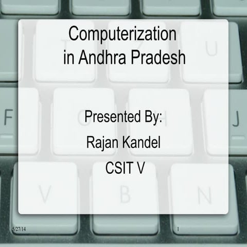 Computerization in Andhra Preadesh