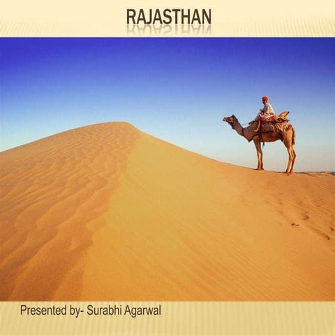 Rajasthan : a state presentation