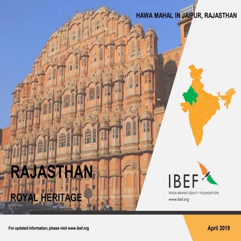 Rajasthan State Report - April 2019