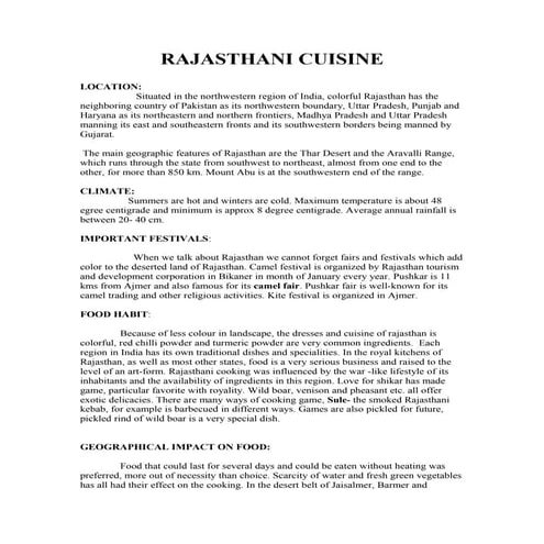 Rajasthani cuisine