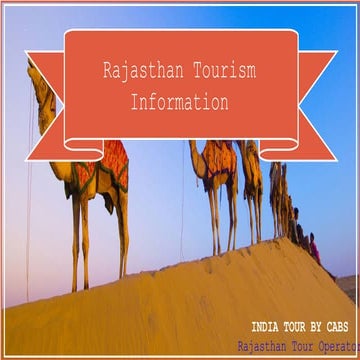 Rajasthan tourism information