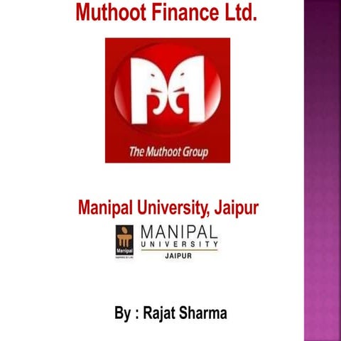 muthoot finance