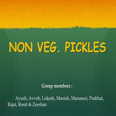 NON veg pickels
