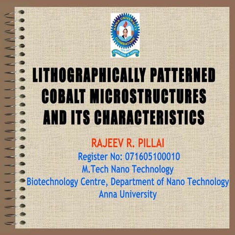 COBALT MICROSTRUCTURE BY DC MAGNETRON SPUTTERING