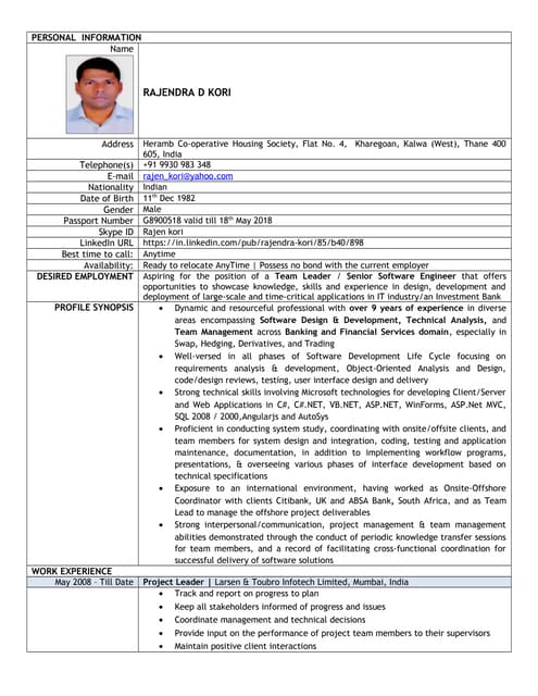 Rajendra kori it_project lead_9_cv