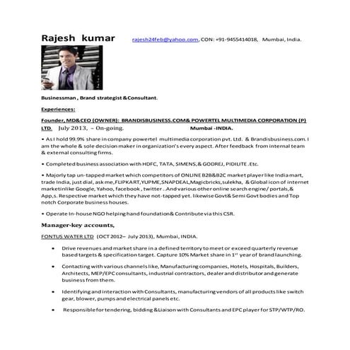 Rajesh kumar | DOCX