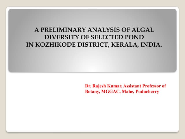 Rajesh PPT.pptx algal application and occurrence