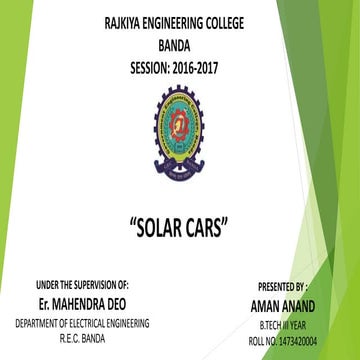 SOLAR CARS