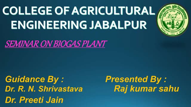 BIOGAS PLANT