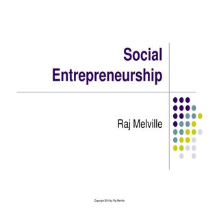 Social Entrepreneurship
