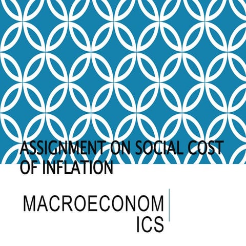 social cost of inflation