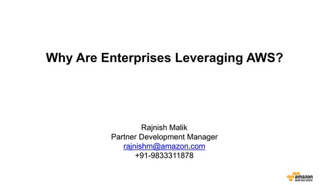 Overview of AWS Services for your Enterprise 