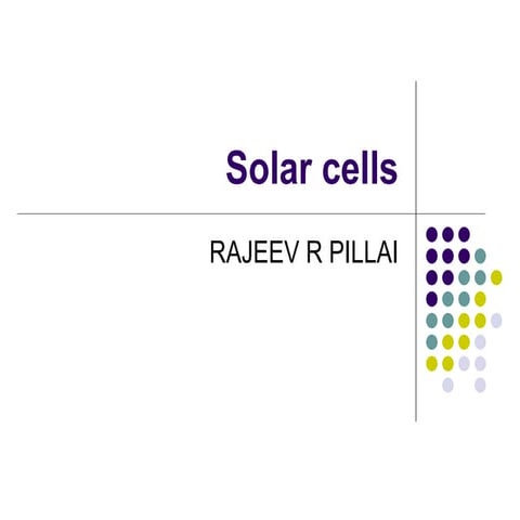 Raj Solar Cells | PPT