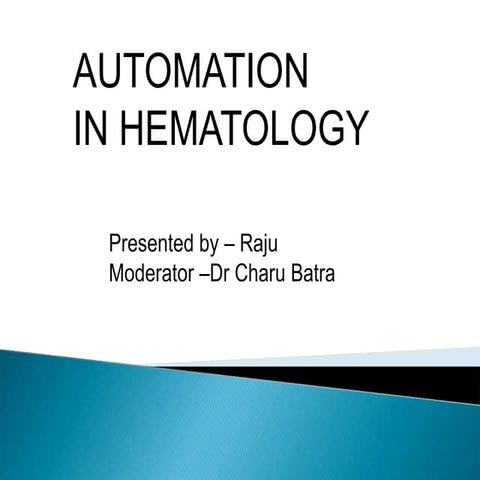 Raju automation Msc MLT PATHOLOGY
