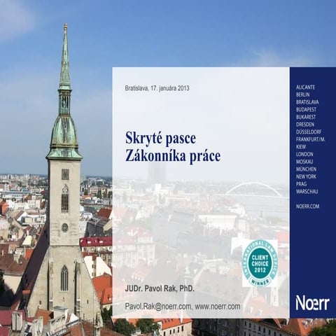 Skryté pasce Zákonníka práce