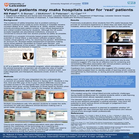 Virtual patients may make hospitals safer for 'real' patients