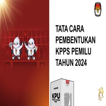 RAKOR Pembentukan KPPS KPPS pemilu tahun 2024 | PPTX