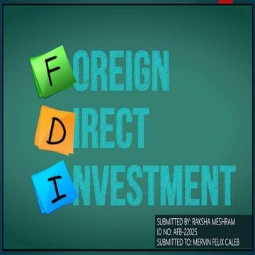 India Attracts FDI