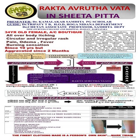 Rakta avrutha vata in sheeta pitta