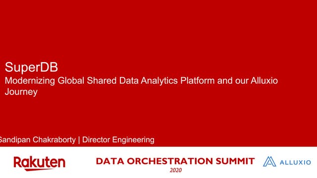 Modernizing Global Shared Data Analytics Platform and our Alluxio Journey