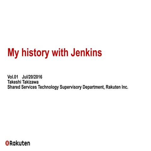 My history with Jenkins