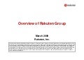 Rakuten Business Model 2009