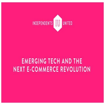 The Next e-Commerce Revolution