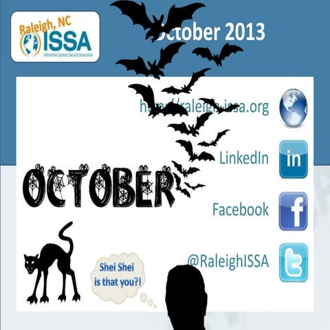 2013-10 Raleigh ISSA Chapter Updates October 2013