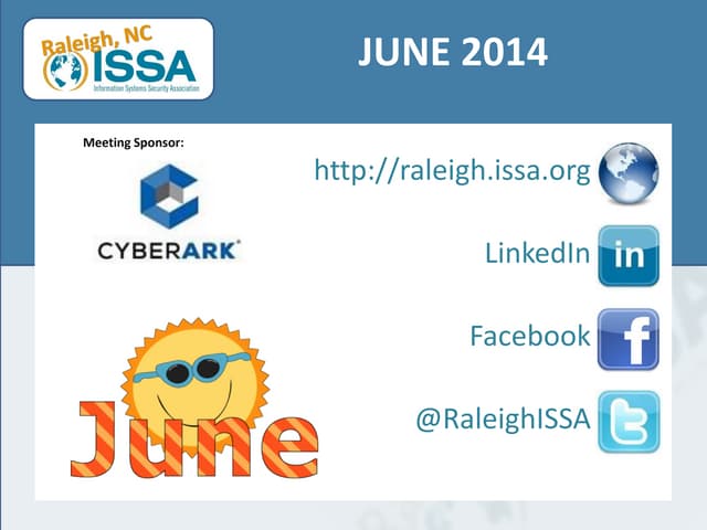 Raleigh issa chapter updates-slides-2014-6